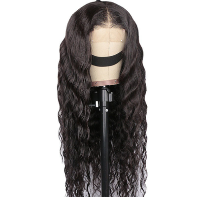 Wig voor de voorzijde met kanten Mensenhaar Maagdhaar T-deel HD Voorhoofdhaar Wigs Techniek Zwitserse kanten