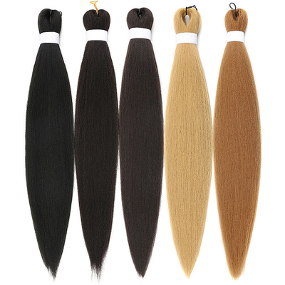 Synthetische haarvezels vlechten Haarverlenging Voorverlengd 150%/180%/200%/250% Dichtheid