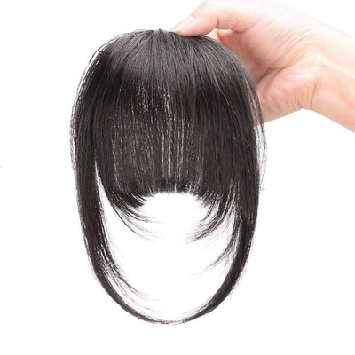 Toupee Design Links Remy Braziliaanse Mensenhaar Bangs Clip In Hair Extension voor zwarte vrouwen