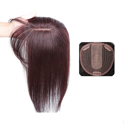 Direct Toupee voor vrouwen met 100% menselijk haar en zijdebasis in kleine/grote/gemiddelde grootte