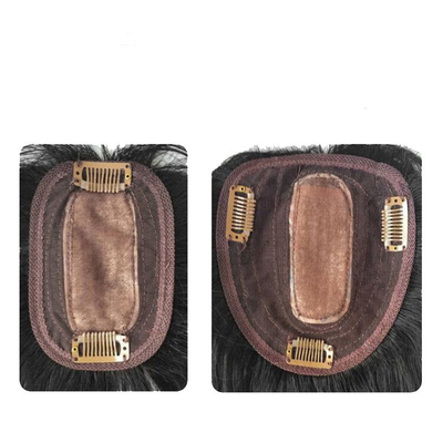 Direct Toupee voor vrouwen met 100% menselijk haar en zijdebasis in kleine/grote/gemiddelde grootte