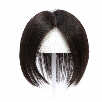 Direct leveren van vrouwen toupee met natuurlijk zwart/donkerbruin Braziliaans haar bij Good