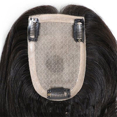 Direct leveren van vrouwen toupee met natuurlijk zwart/donkerbruin Braziliaans haar bij Good