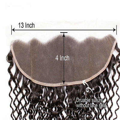 0.2 kg maagdelijke haarverlenging pruik met kant voorkant sluiting en 100% menselijk haar