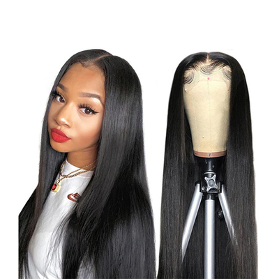Lange menselijk haar pruiken met lichtbruin kant 360 full kant High Grade Fashion Design