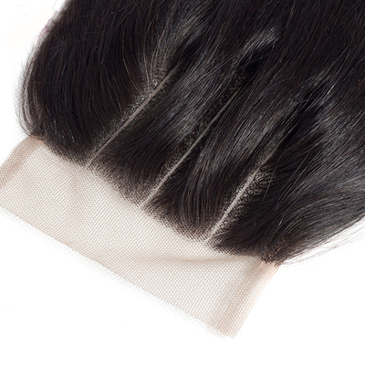 4x4 kant sluiting pruik 8A rechte kant menselijk haar verlengstuk voor duurzame en stijlvolle look