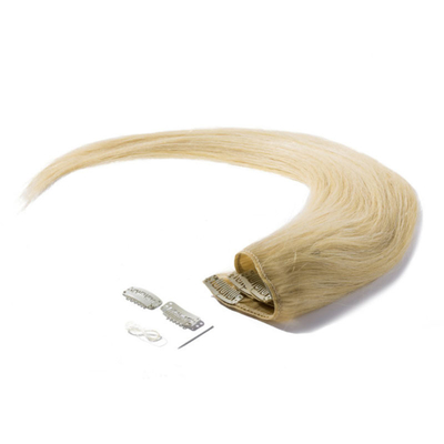 100% Mensenhaar Clip In Haar Extensies en zachte glanzende Geen verwarring 613 / 24 Kleur