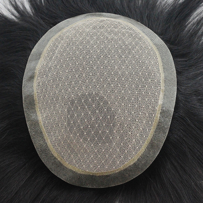 Kleine grootte grote zelfvertrouwen rechte haar kwaliteit Toupee voor mannen