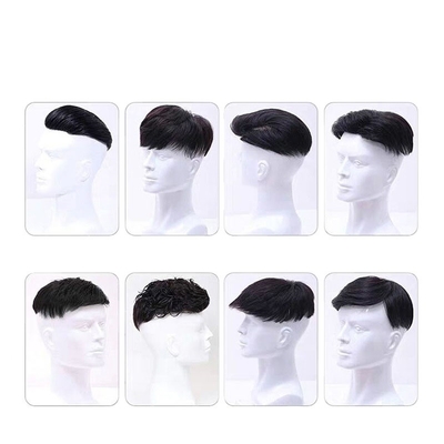 Kleine grootte grote zelfvertrouwen rechte haar kwaliteit Toupee voor mannen