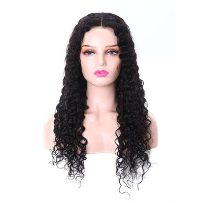Wig van kant met Zwitserse kant openingen losse diepe golf HD kant Frontale haar wigs