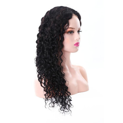 Wig van kant met Zwitserse kant openingen losse diepe golf HD kant Frontale haar wigs