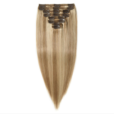 Eenvoudige stijl 100% menselijk haar naadloze clip in extensies 0,2 kg voor B2B