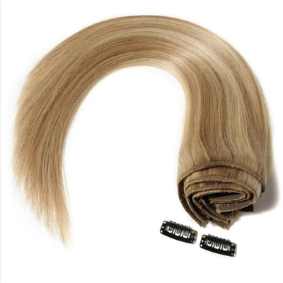 Eenvoudige stijl 100% menselijk haar naadloze clip in extensies 0,2 kg voor B2B