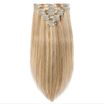 Eenvoudige stijl 100% menselijk haar naadloze clip in extensies 0,2 kg voor B2B