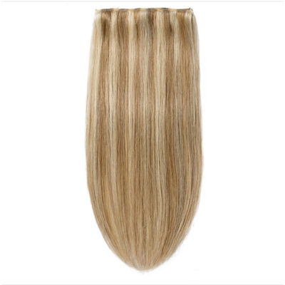 Eenvoudige stijl 100% menselijk haar naadloze clip in extensies 0,2 kg voor B2B
