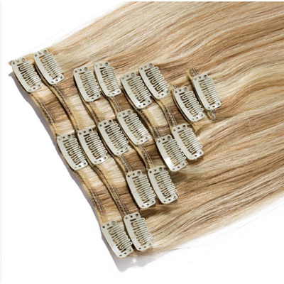 Eenvoudige stijl 100% menselijk haar naadloze clip in extensies 0,2 kg voor B2B
