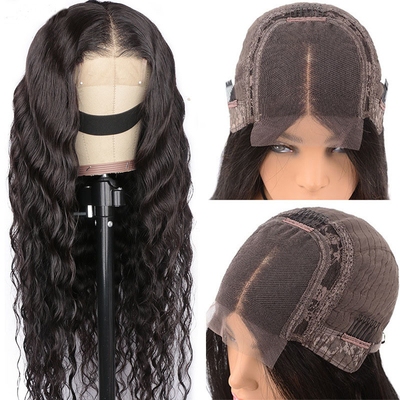 Wig voor de voorzijde met kanten Mensenhaar Maagdhaar T-deel HD Voorhoofdhaar Wigs Techniek Zwitserse kanten