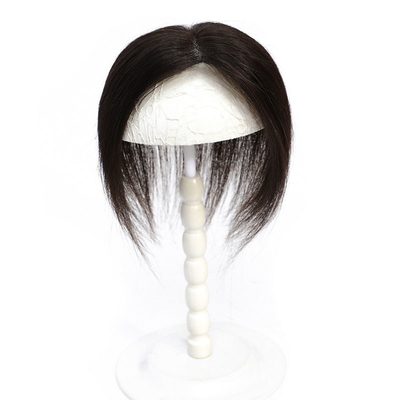 Ontwerp echte menselijk haar toupee voor vrouwen 100% maagdelijk haar kant basis