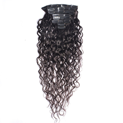 Ontwerp Full Cuticle Human Hair Clip In Extensions met Franse krul stijl en populair ontwerp