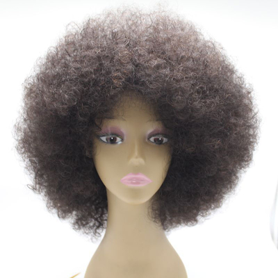 Hoed Grootte Gemiddelde Grootte Afro Kinky Krullende pruik met knoppen en individualiteit