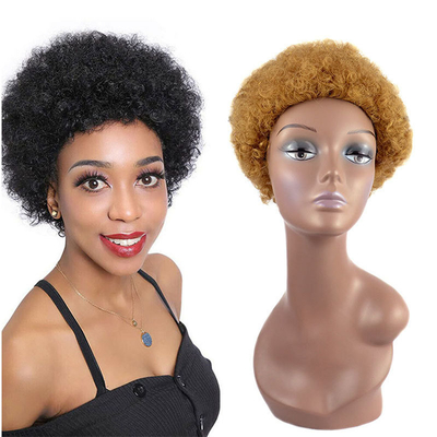 Verbeter je stijl met onze korte Afro pruik met 180% dichtheid krullende Pixie cut