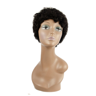 Verbeter je stijl met onze korte Afro pruik met 180% dichtheid krullende Pixie cut