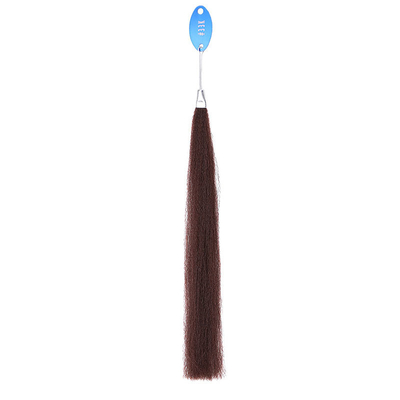 Hoogtemperatuurvezel vlechten haar in bulk 100% Echt Echt haar voor pre-bonded type NAIL