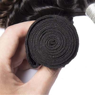 100% natuurlijke diepgolf dubbele weef Braziliaanse Remy haar bundels leverancier met Ombre kleur