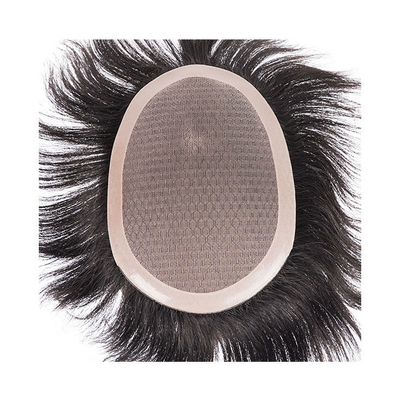 100% maagdelijk menselijk haar vol kant Toupee voor man met mono mesh en kant basis materiaal