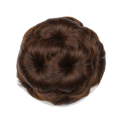 60% langste haar verhouding synthetisch haar gebreide chignon voor natuurlijke mode in 2022