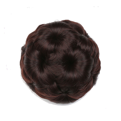 60% langste haar verhouding synthetisch haar gebreide chignon voor natuurlijke mode in 2022
