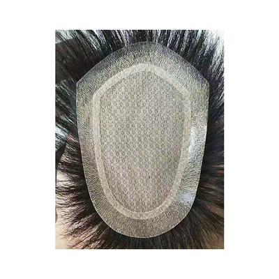 Denk aan huid geïnjecteerd 100% menselijk haar Toupee voor mannen 2022 Innovatief modieus product