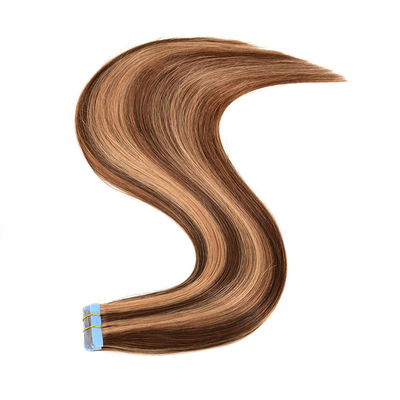 12A-kwaliteit European Raw Virgin 100% Remy Hair Tape In Hair Extension met P4/27 kleur