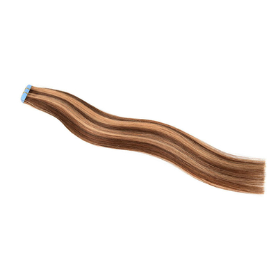 12A-kwaliteit European Raw Virgin 100% Remy Hair Tape In Hair Extension met P4/27 kleur