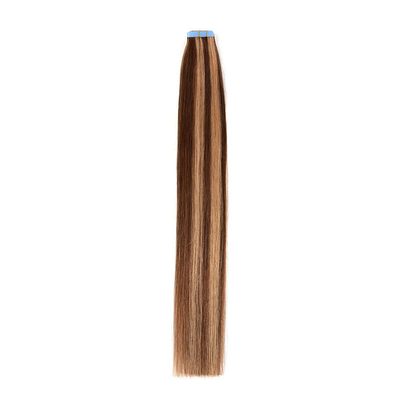12A-kwaliteit European Raw Virgin 100% Remy Hair Tape In Hair Extension met P4/27 kleur