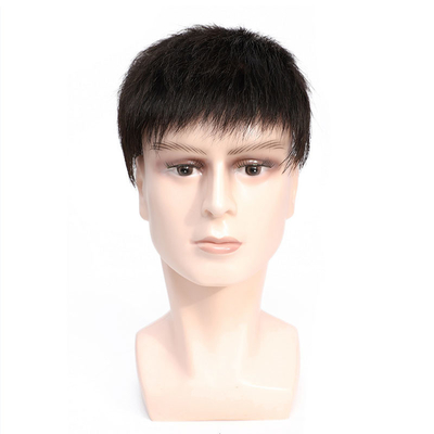 Links Design Zwitserse kant basis Mans Toupee met dunne huid openingen en 100% menselijk haar