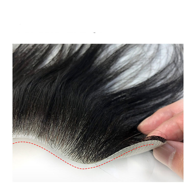 Links Design Zwitserse kant basis Mans Toupee met dunne huid openingen en 100% menselijk haar