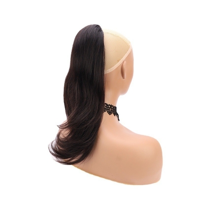 Remy Hair Braziliaans menselijk haar paardenstaartverlenging met huidvlies gelijnd haak en lus