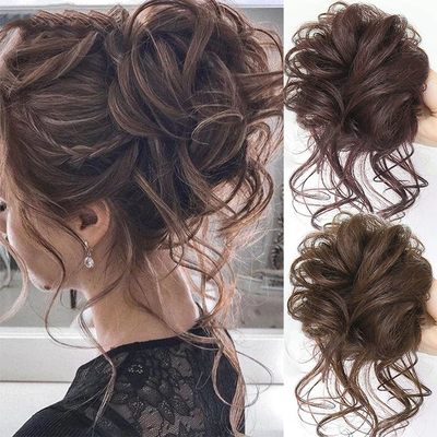 Lichte synthetische haar gevlochten Chignon voor standaarden 0,02 kg Langste haar verhouding 50%
