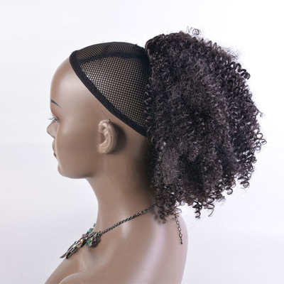 Langste haarverhouding 50% synthetisch haar gebreide chignon voor rubberband bevestiging