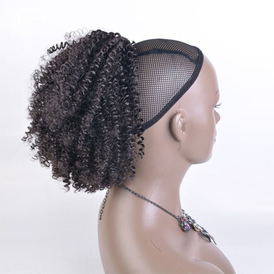 Langste haarverhouding 50% synthetisch haar gebreide chignon voor rubberband bevestiging