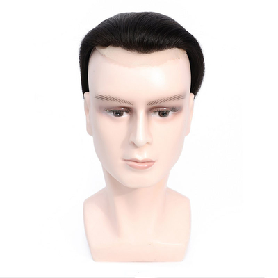 Lichte dichtheid Remy haar Mans Toupee Full hand gebonden techniek Zwitserse kant haar systeem