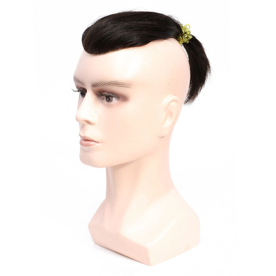 Lichte dichtheid Remy haar Mans Toupee Full hand gebonden techniek Zwitserse kant haar systeem