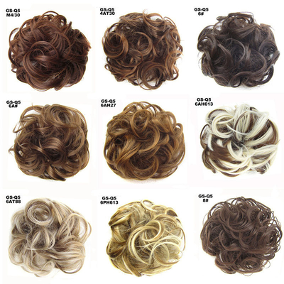 Hoogtemperatuur synthetische Chignon haarverlengingen met warmtebestendige voordelen