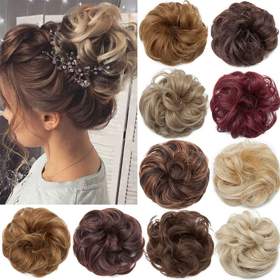Hoogtemperatuur synthetische Chignon haarverlengingen met warmtebestendige voordelen