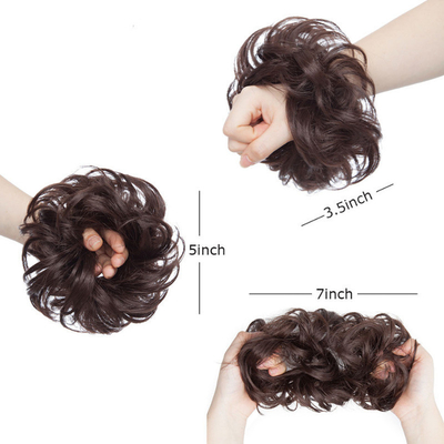 Hoogtemperatuur synthetische Chignon haarverlengingen met warmtebestendige voordelen