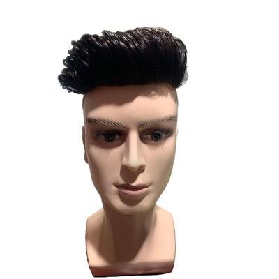 Zwitserse kant Injecteerde Toupee voor mannen 100% Mensenhaar Vervangingssysteem 24mm Textuur