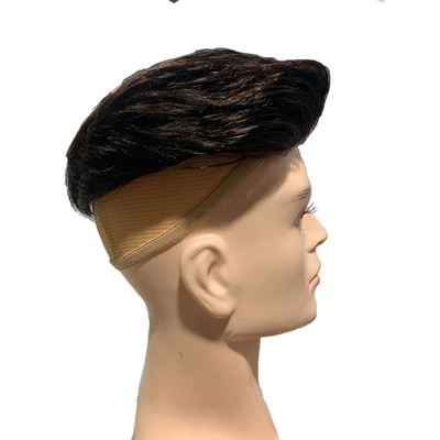 Zwitserse kant Injecteerde Toupee voor mannen 100% Mensenhaar Vervangingssysteem 24mm Textuur