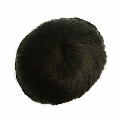 Zwitserse kant Injecteerde Toupee voor mannen 100% Mensenhaar Vervangingssysteem 24mm Textuur