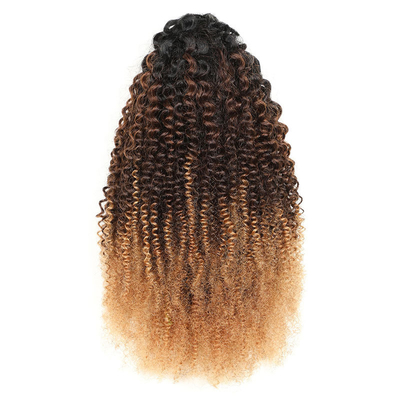 100% top menselijk haar BSM Afro krullend paardenstaart haarbundels 18 tot 20 inch Ombre T1B/4/27